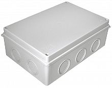 Коробка распределительная HF Промрукав 260х175х90мм (без сальников) под винт IP55 серый (7шт) картинка 